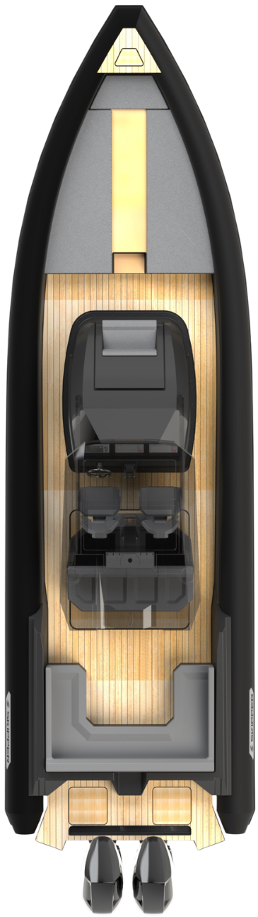 SKIPPER 38NC TOP VIEW TRANSPARENT 2